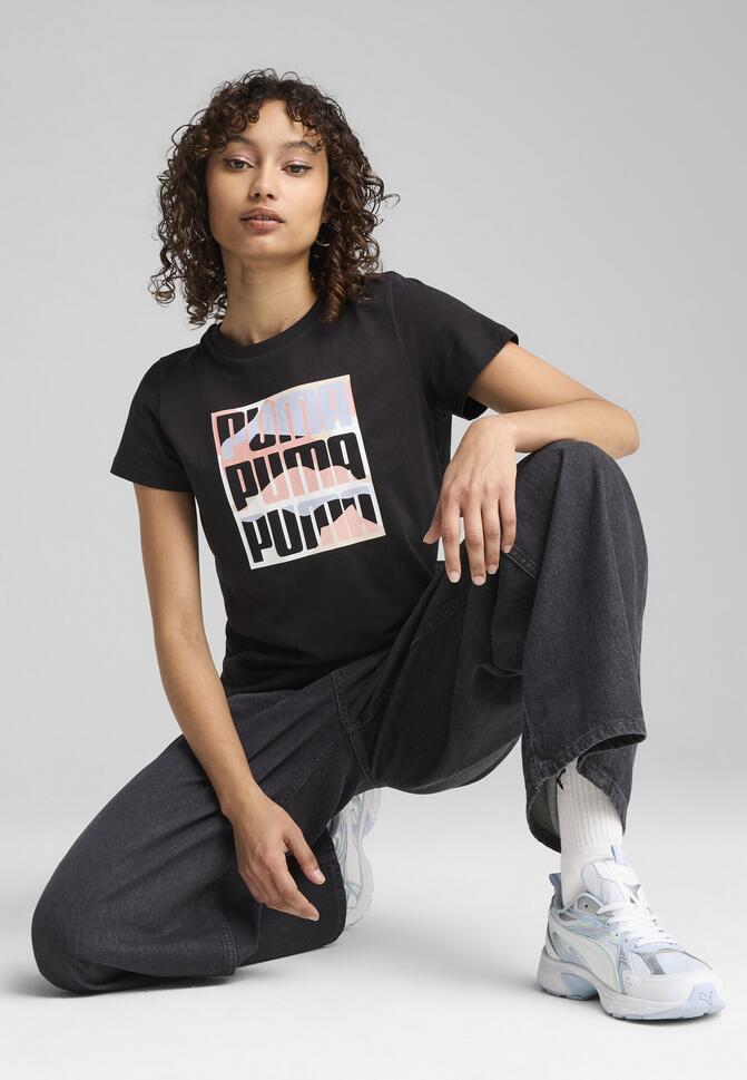 Damska koszulka GRAPHICS Mountain PUMA Black
