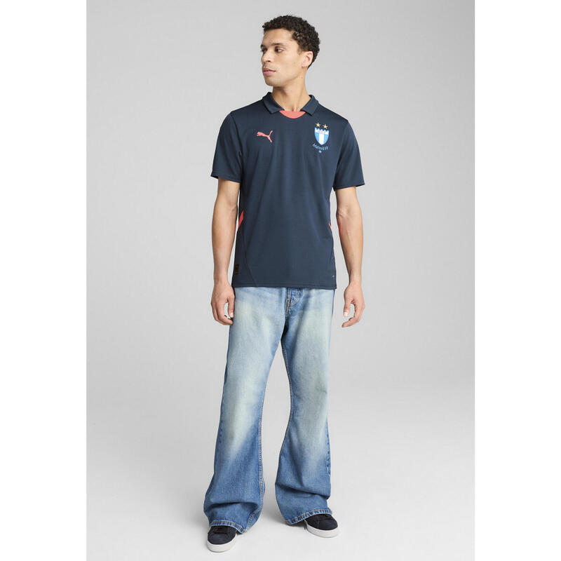 Męska koszulka wyjazdowa Malmö FF PUMA Dark Night Fire Orchid Blue Red