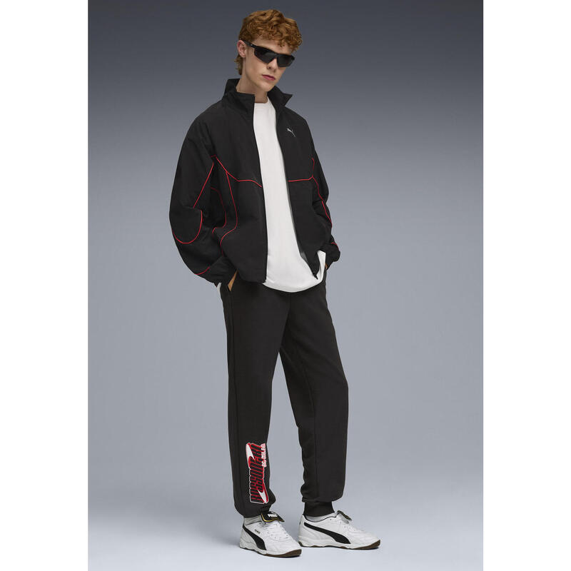 Męskie spodnie dresowe AC Milan FtblCulture PUMA Black For All Time Red