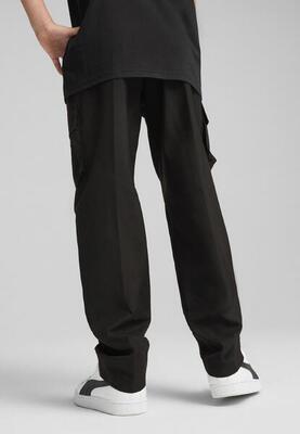 Pantaloni cargo in tessuto con logo ESS N. 1 per ragazzi PUMA Black