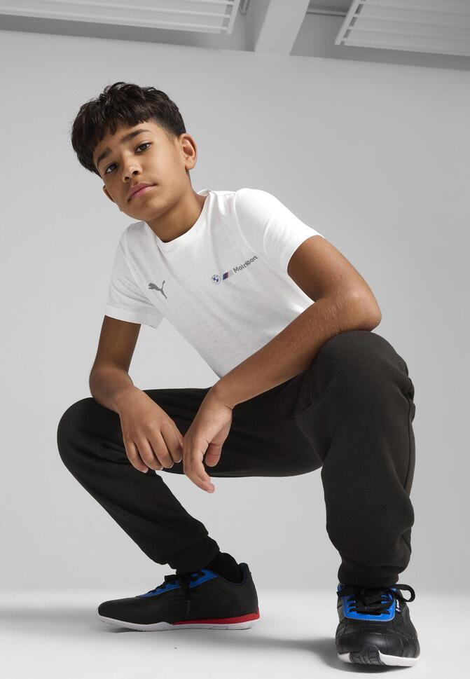 Młodzieżowa koszulka BMW M Motorsport ESS+ z logo PUMA White