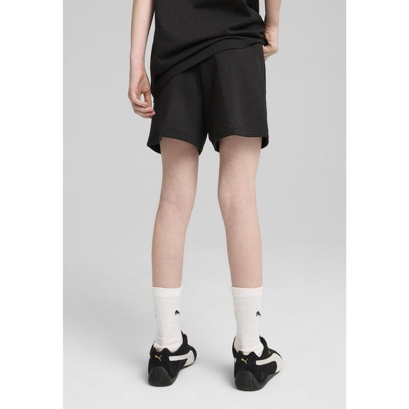 Młodzieżowe szorty Essentials Script PUMA Black