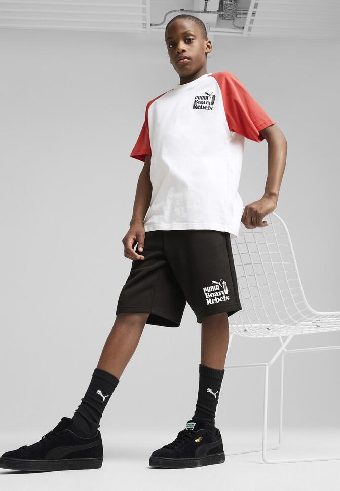 Młodzieżowe długie szorty Mid 90s PUMA Black