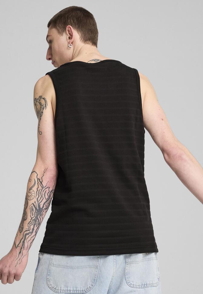 Męska koszulka na ramiączkach Essentials Elevated Structured PUMA Black thumbnail