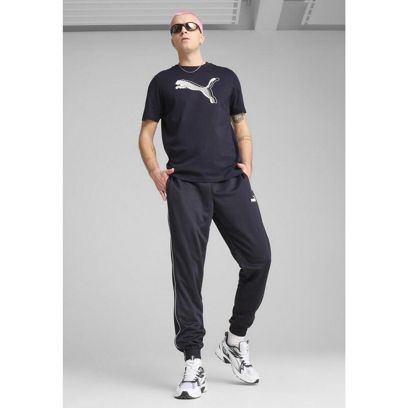 Męskie spodnie z poliestru PUMA Sport PUMA New Navy Blue
