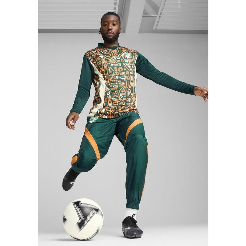 Ivory Coast 2025 Pre–match Long Sleeve Sweatshirt Men PUMA