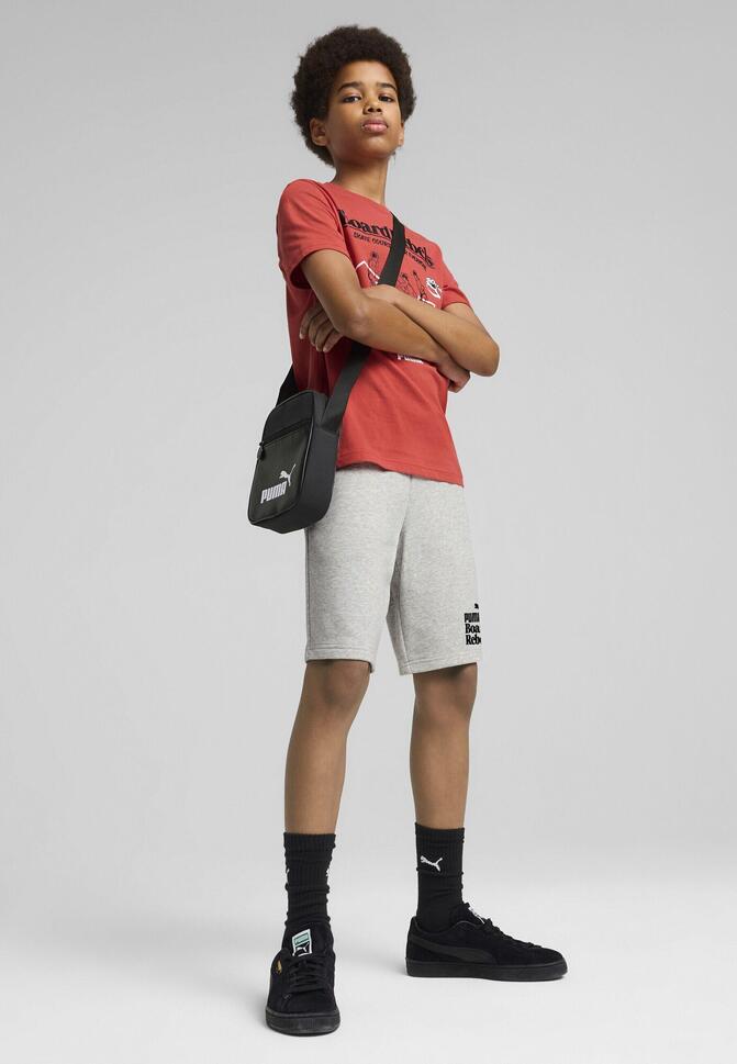 Młodzieżowe długie szorty Mid 90s PUMA Light Gray Heather