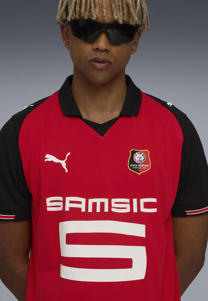 Męska domowa koszulka Stade Rennais F.C. 25/26 PUMA Red Black