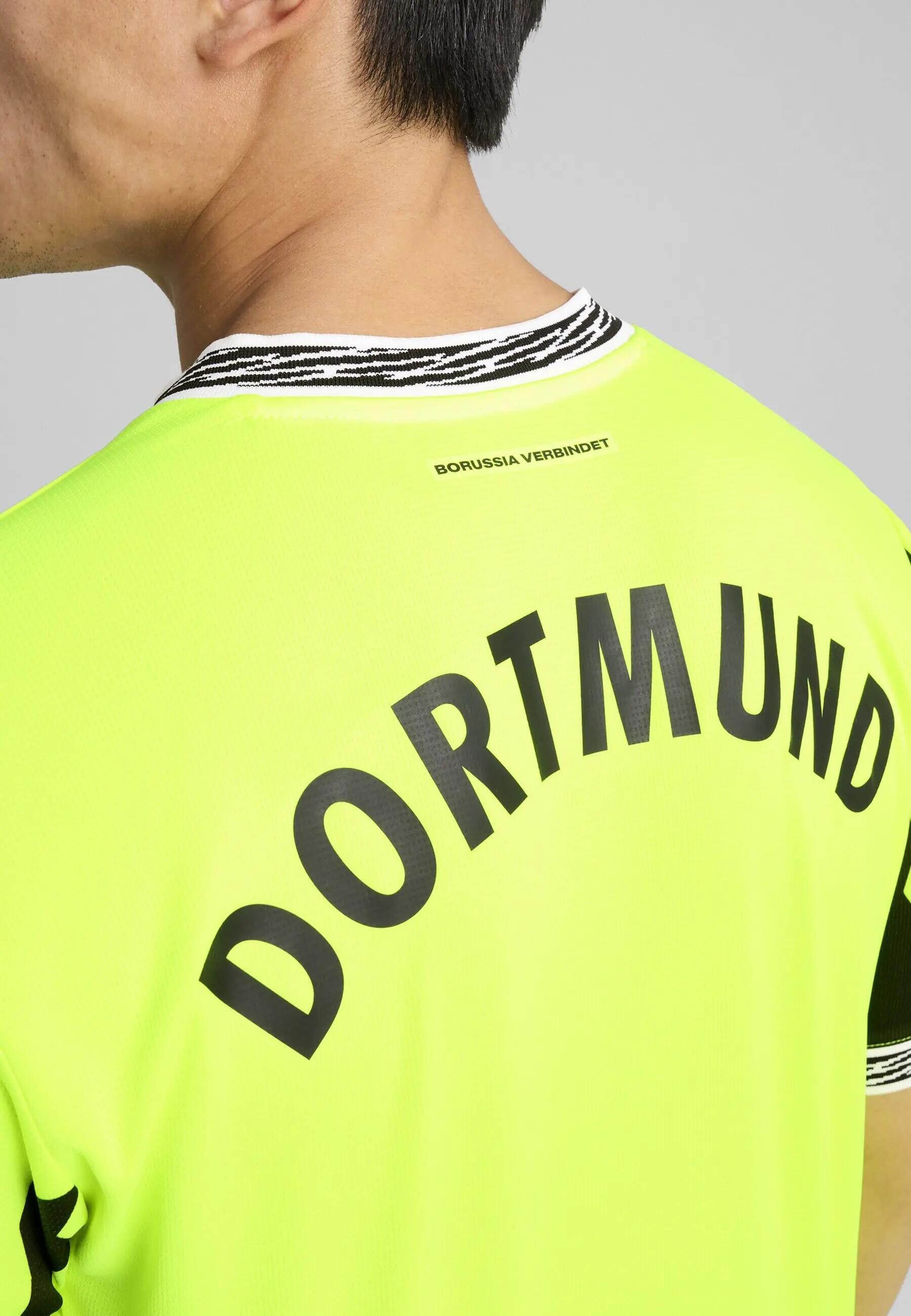 Tricou fotbal bărbați Sondertrikot Neon galben PUMA Yellow Alert Black 2/7
