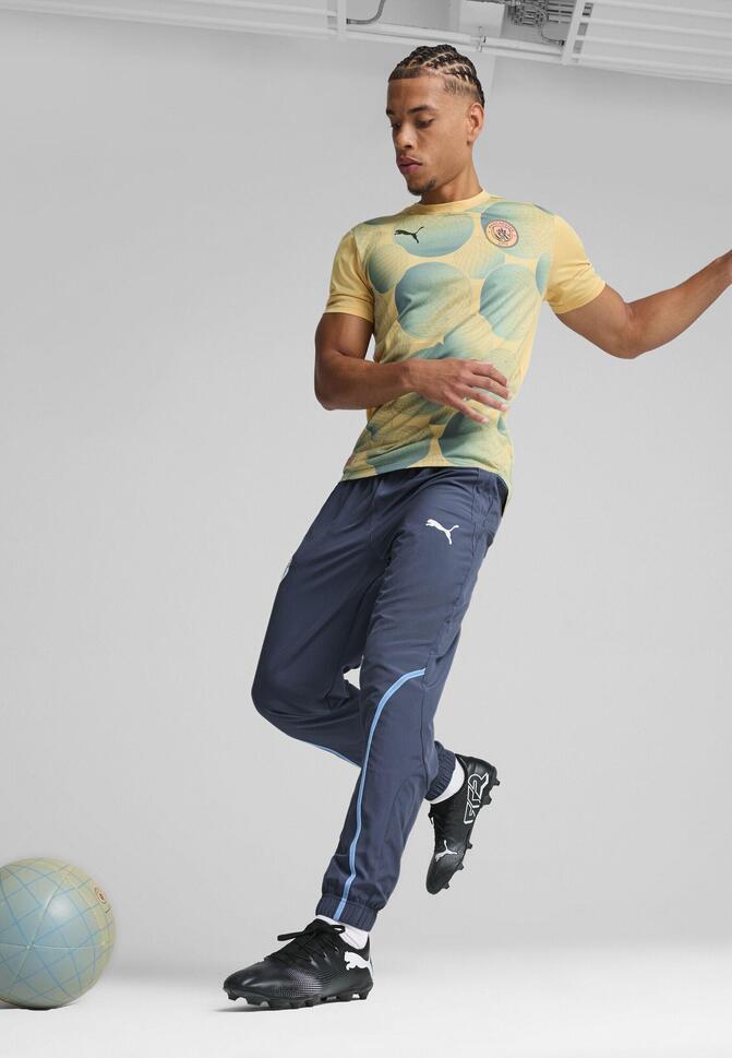 Męska koszulka przedmeczowa z krótkim rękawem Manchester City PUMA