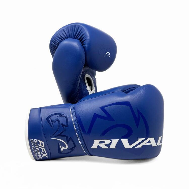 Rękawice Bokserskie Sparingowe Rival RFX-Guerrero HDE-F Niebieskie 14oz 3/3