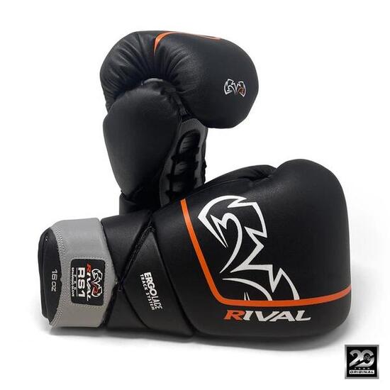Rękawice bokserskie sparingowe Rival RS1 Pro Anniversary Czarne 14oz