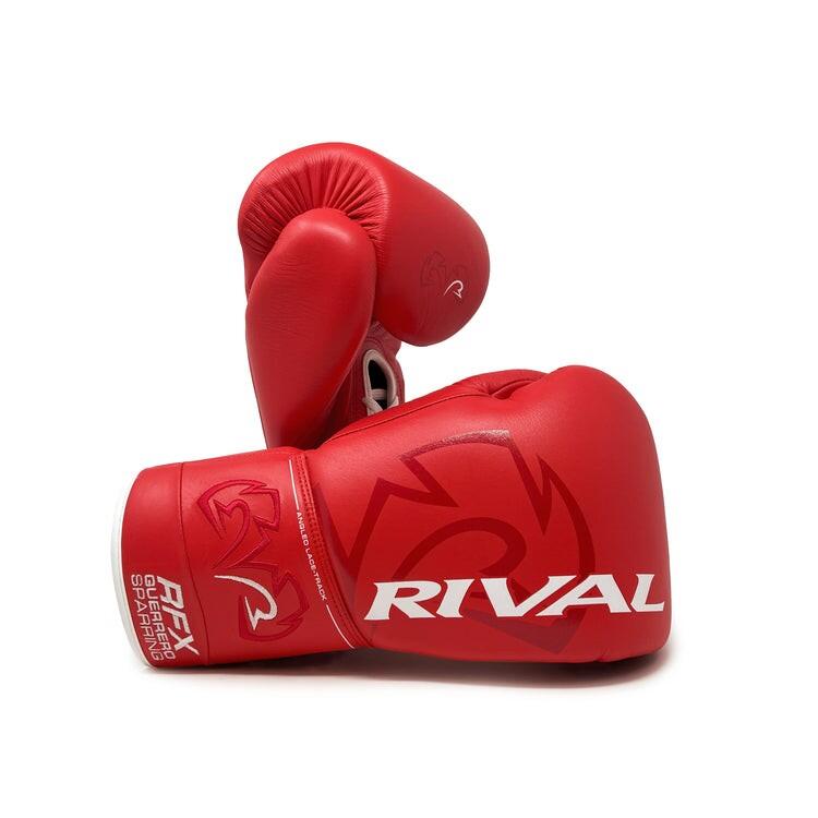 Rękawice Bokserskie Sparingowe Rival RFX-Guerrero HDE-F Czerwone 14oz 3/3
