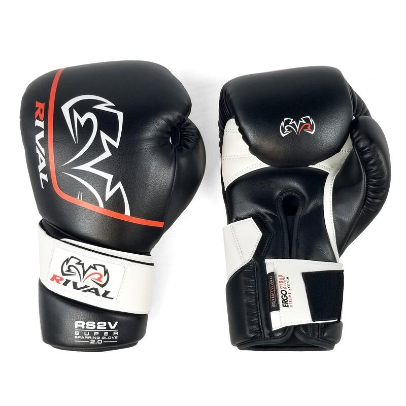Rękawice bokserskie sparingowe Rival RS2V 2.0 Czarne 12oz