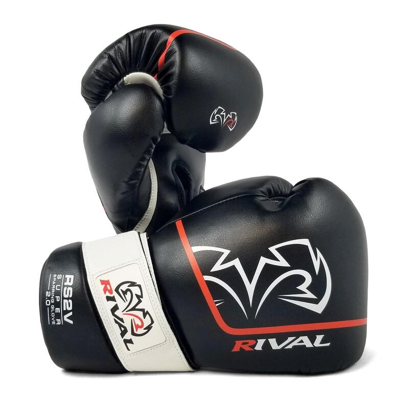 Rękawice bokserskie sparingowe Rival RS2V 2.0 Czarne 12oz