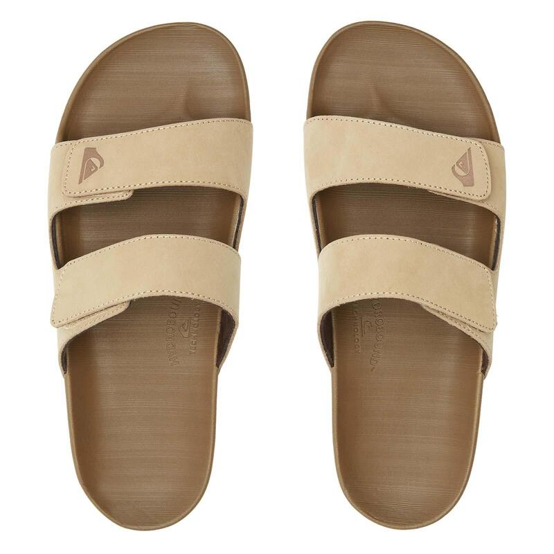 Klapki męskie Quiksilver Rivi Leather Double Adjust
