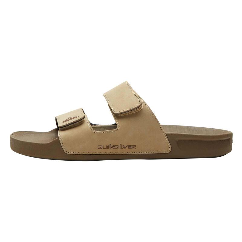 Klapki męskie Quiksilver Rivi Leather Double Adjust