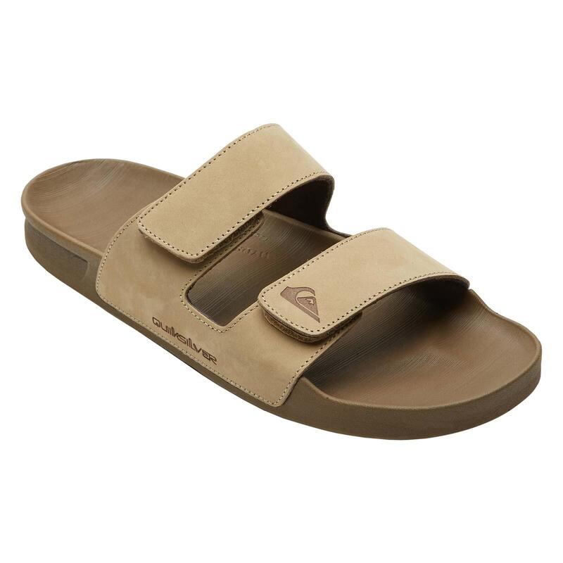 Klapki męskie Quiksilver Rivi Leather Double Adjust