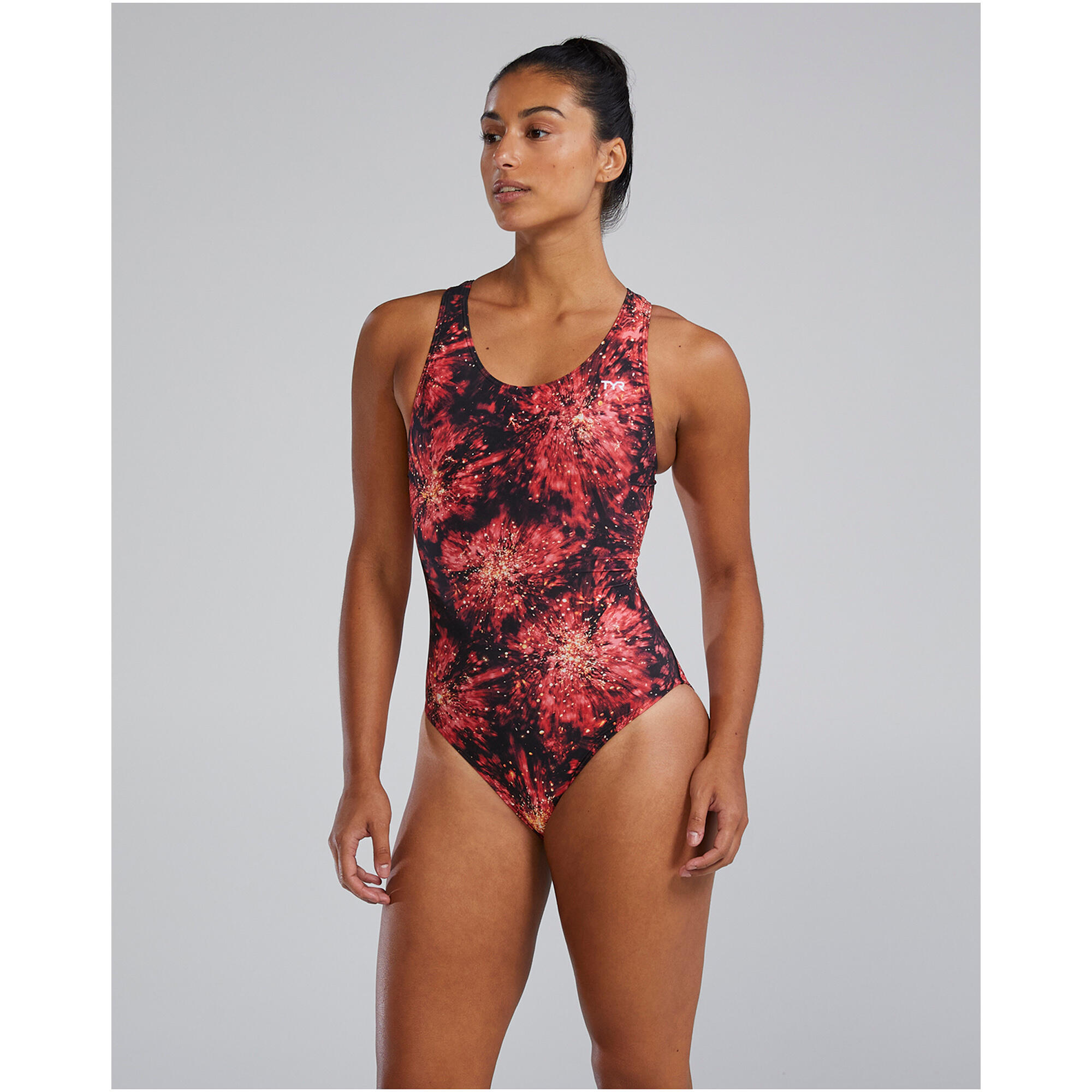 Strój pływacki damski TYR Maxfit Swimsuit - Radiant Flare 3/7
