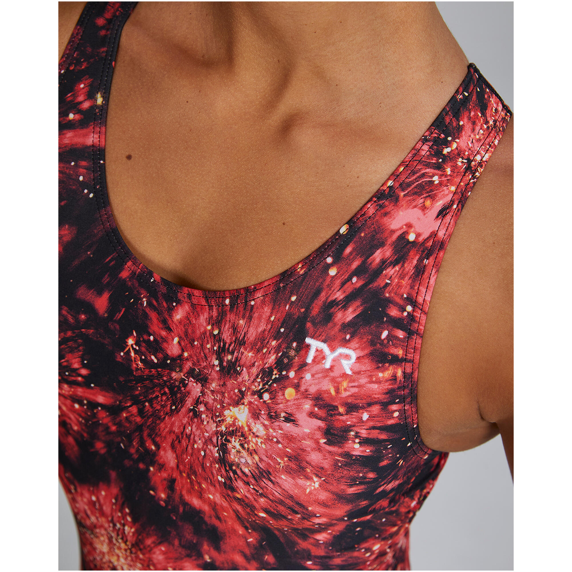 Strój pływacki damski TYR Maxfit Swimsuit - Radiant Flare 5/7