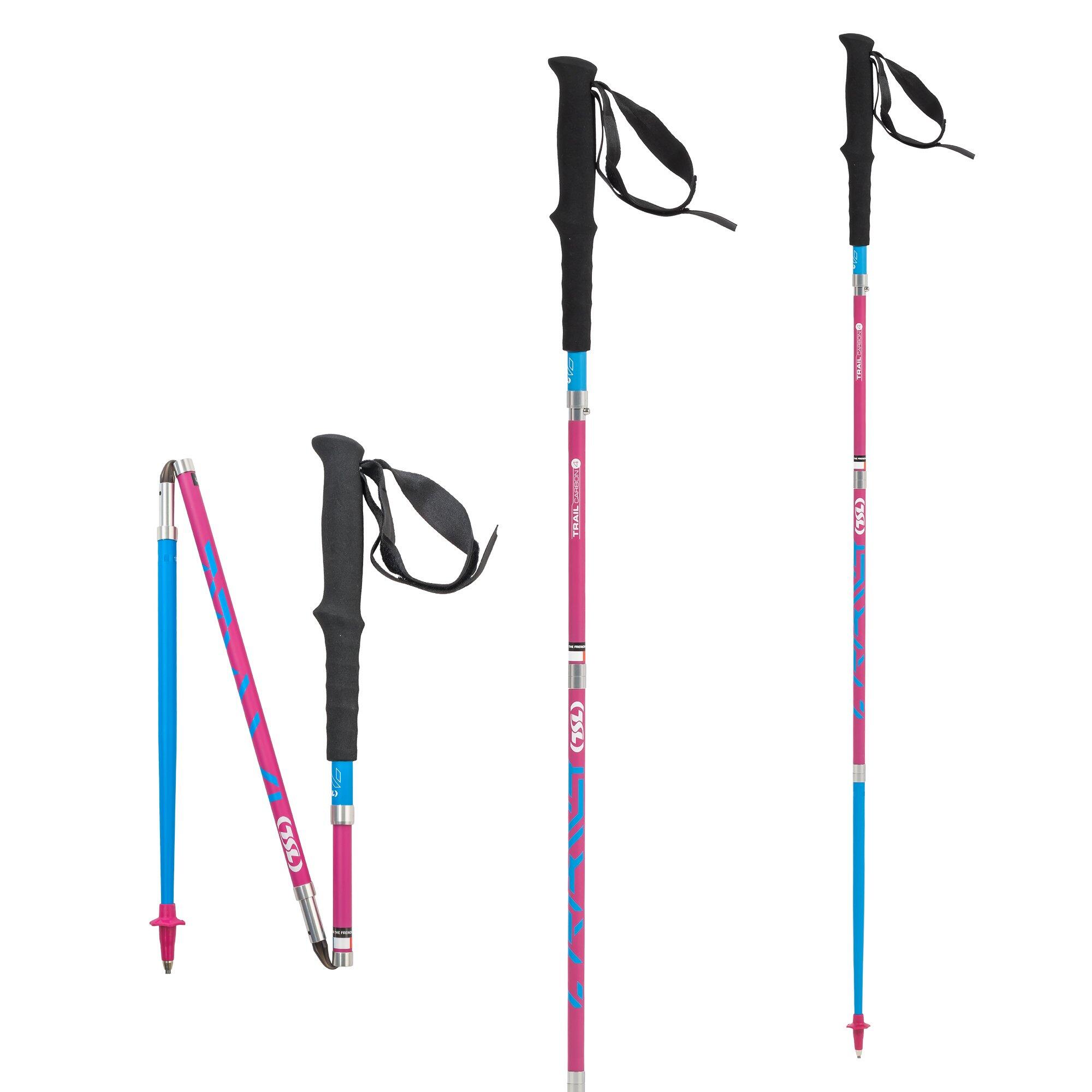 Tsl - Bâtons Trail C4 Ultra Mid Flamingo Sht 110 - Bâtons De Trail - Rose - 110cm - Decathlon
