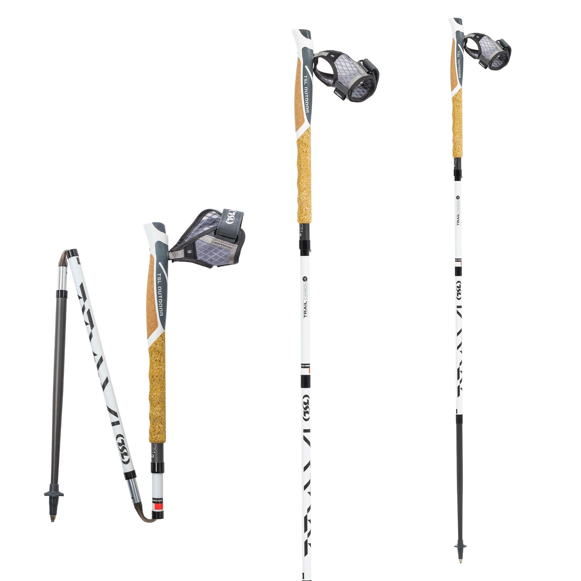 Tsl - Bâtons Trail C4 Cork Cross Shadow Sht 130 - Bâtons De Trail - Blanc - 130cm - Decathlon