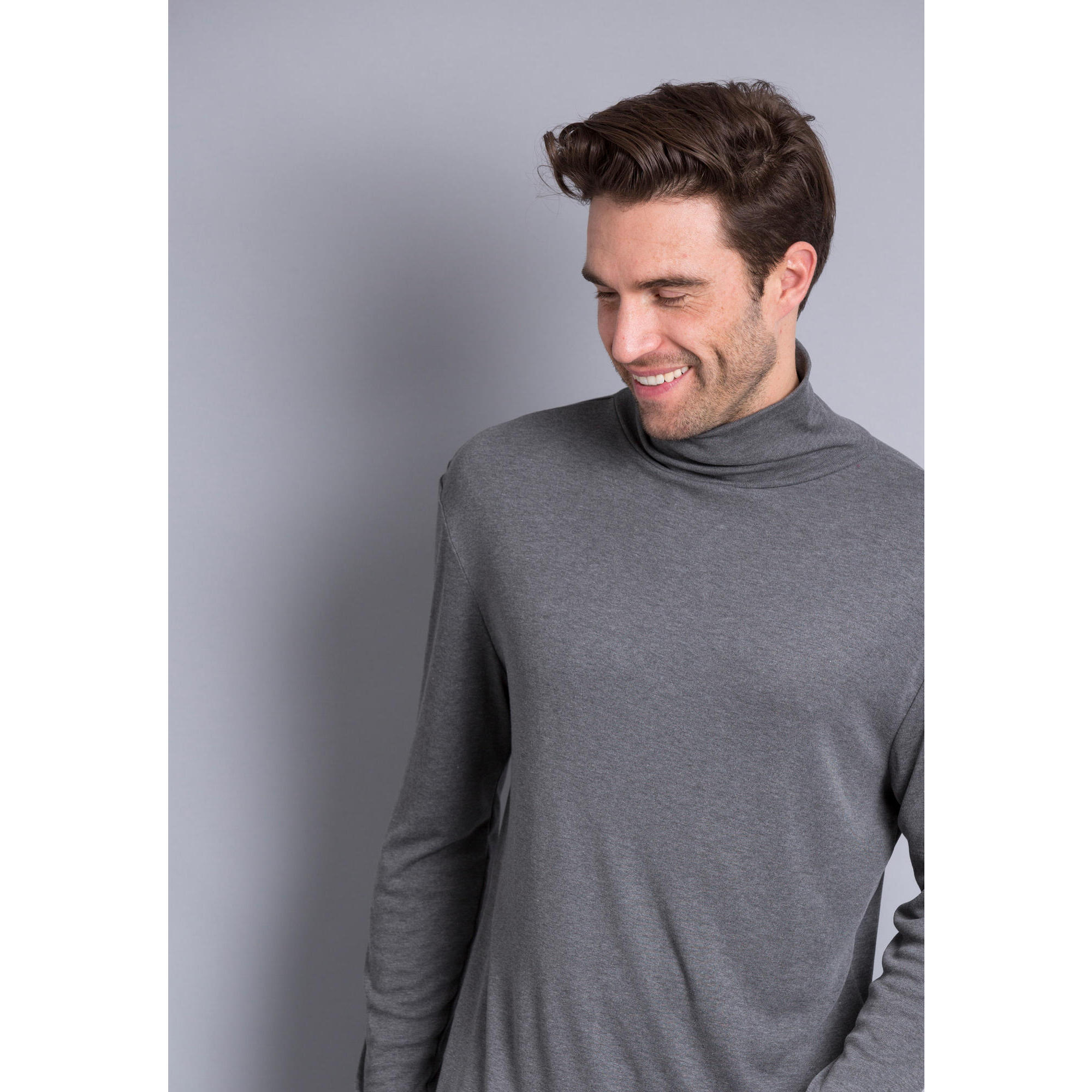Damart - Tee-shirt Fine Côte Thermique Thermolactyl - Gris - Sous Maillot Manche Longue - Gris|marron - 38 S - Decathlon