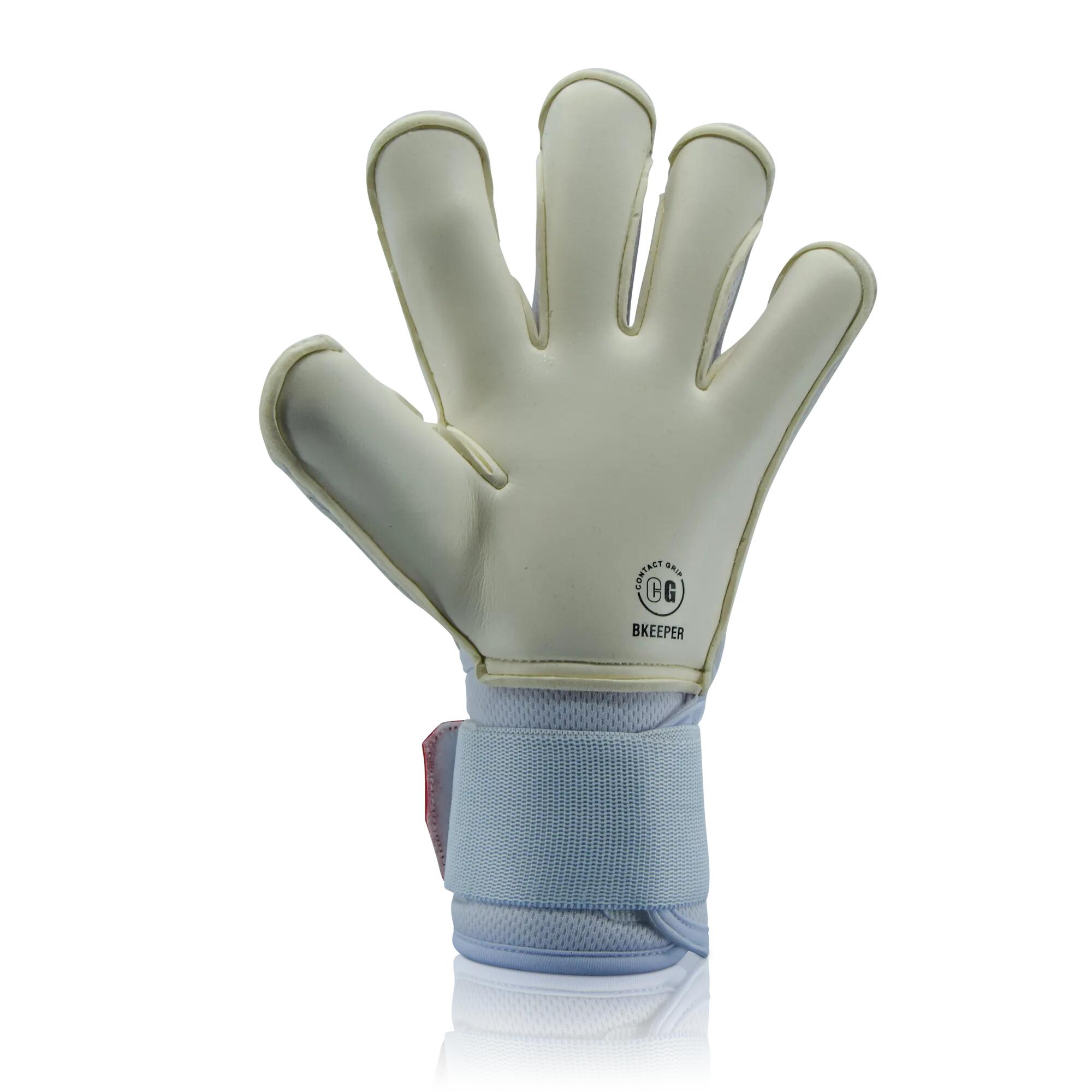 Luvas de goleiro Galactic #25 brancas para treinamento adulto 2/8