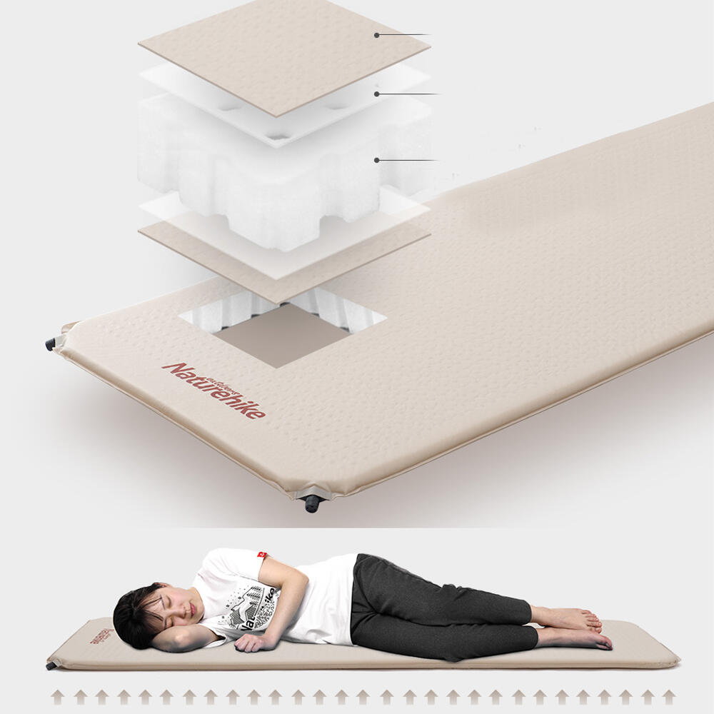 Colchón Auto hinchable Doble Naturehike Beige 3/6