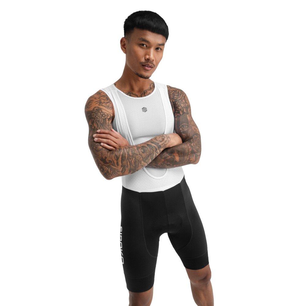 SIROKO Herren Radsport kurze fahrradträgerhose für Mortirolo Schwarz
