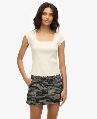 Superdry utility parachute rok van katoen – wave tiger camo
