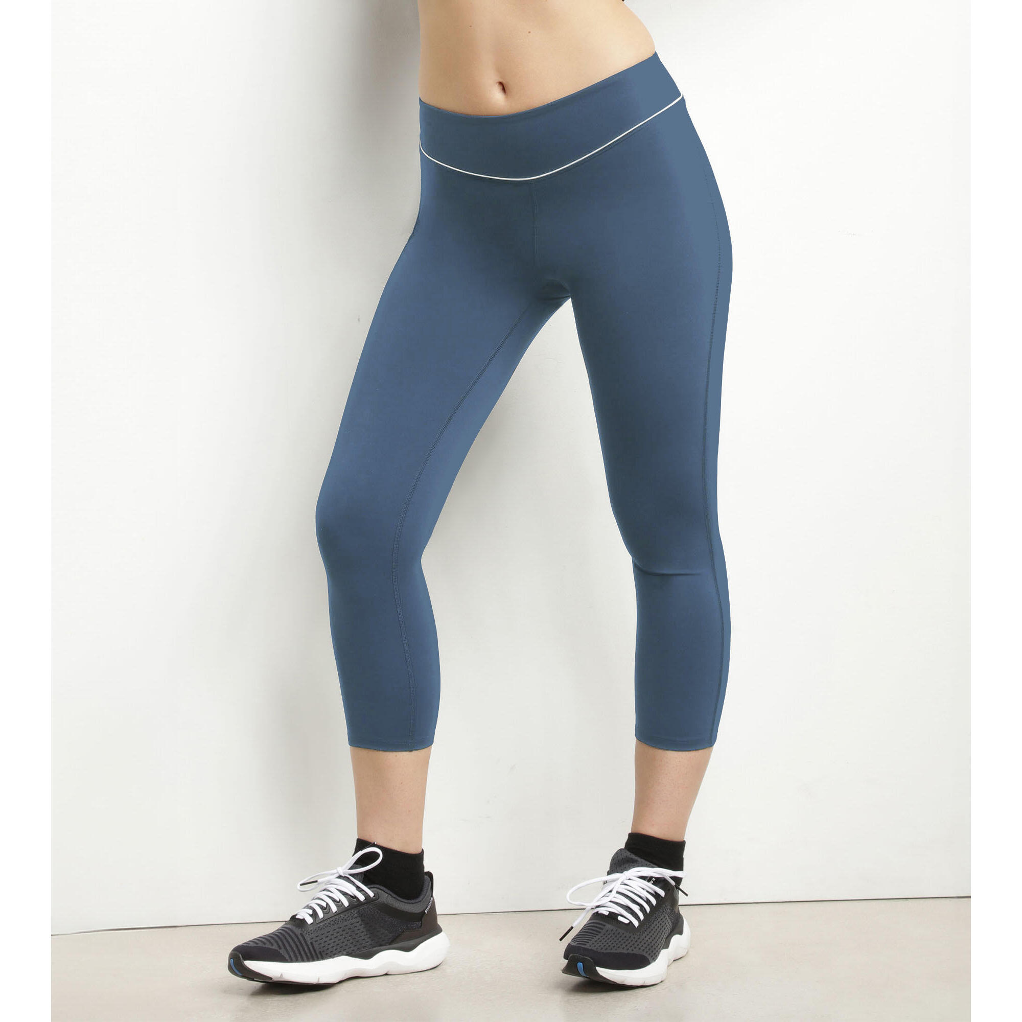 Dim - Legging De Sport 7/8 Femme Dim Move - Legging - Bleu|gris - 40 M - Decathlon