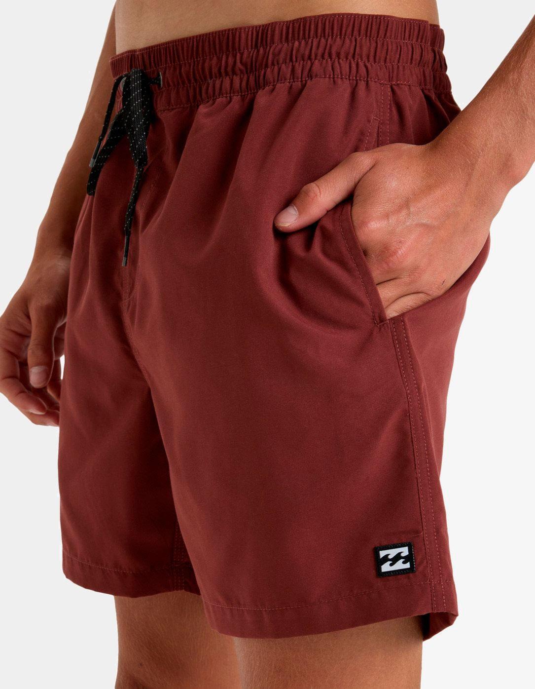 Bañador para Hombre Billabong All day lb 16' Granate 6/7
