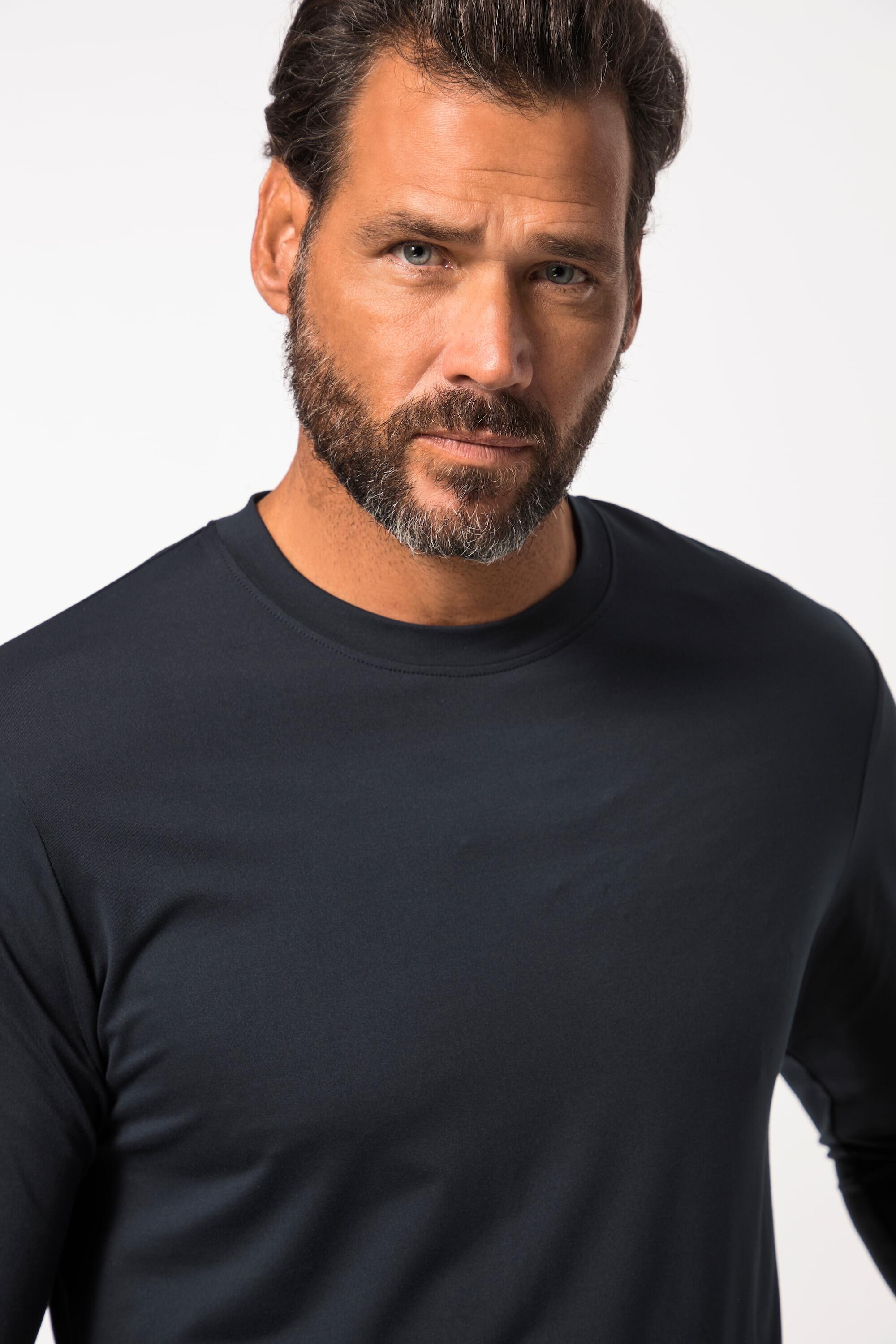 Hommes T-shirt de bain. Manches longues col rond et protection UV 50+ 2/4