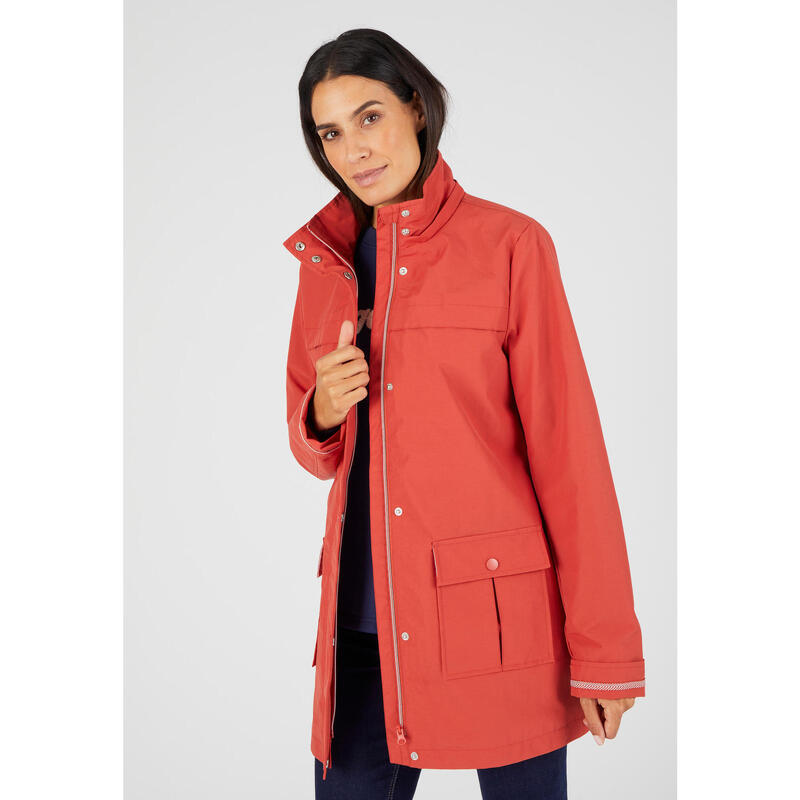 Parka de détente légère - Rouge - Capuche - Manches longues