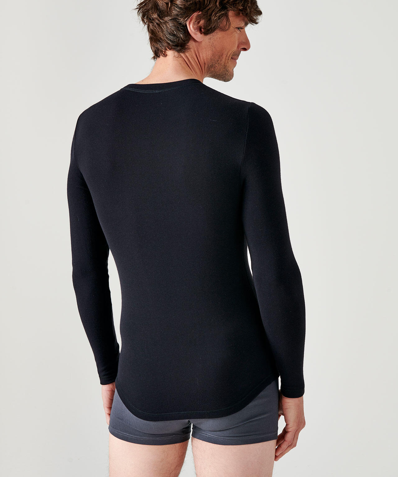 T-shirt manches longues thermique Thermolactyl Sensitive - Noir 3/5