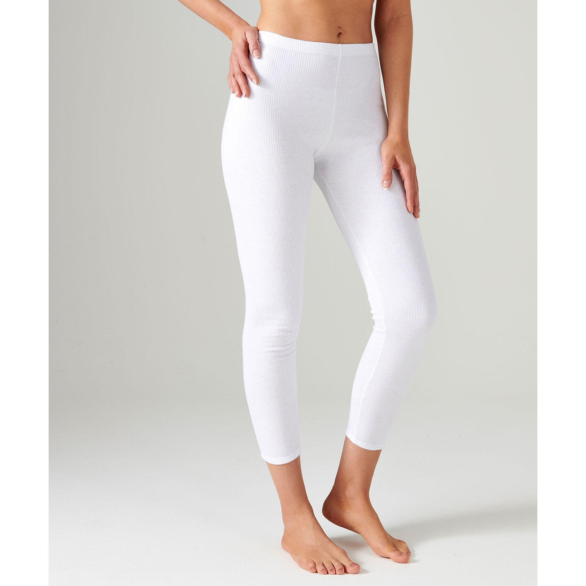 Damart - Caleçon Long Thermique Thermolactyl, Côtes Molletonnées - Blanc - Slip Shorty - Blanc - 40 M - Decathlon