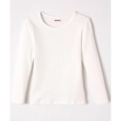 T-shirt Thermolactyl col rond, côtes molletonnées - Blanc