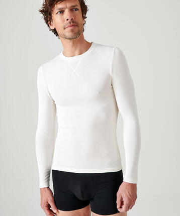T-shirt manches longues Thermolactyl Sensitive - Blanc