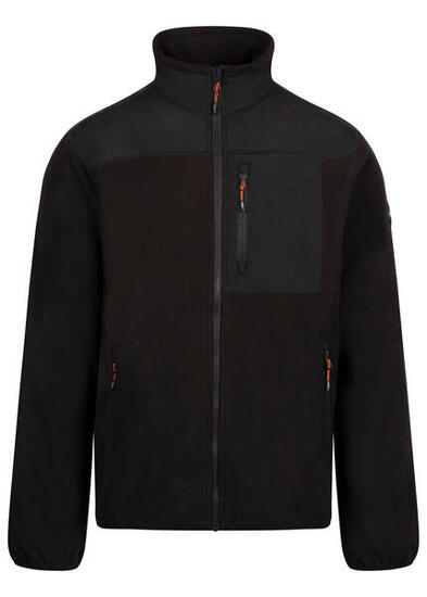 Veste polaire Trespass Lafferty homme noire avec doublure Sherpa