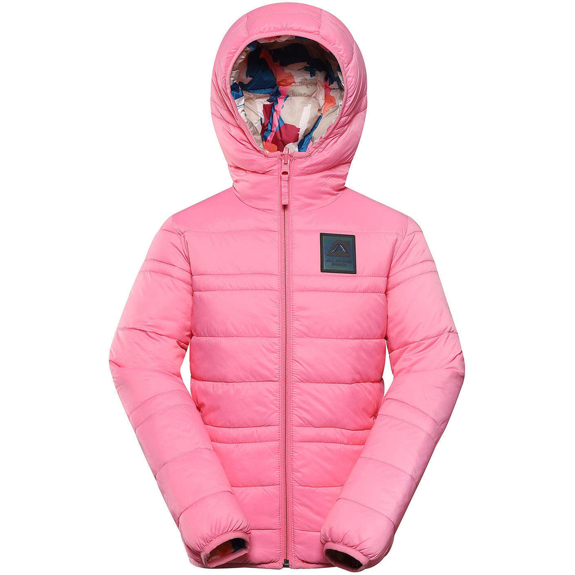 Odwracalna Zimowa Kurtka Dziecięca Alpine Pro Douwo Pink 140-146