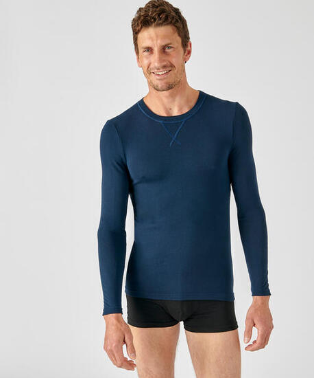 T-shirt manches longues thermique Thermolactyl Sensitive - Bleu
