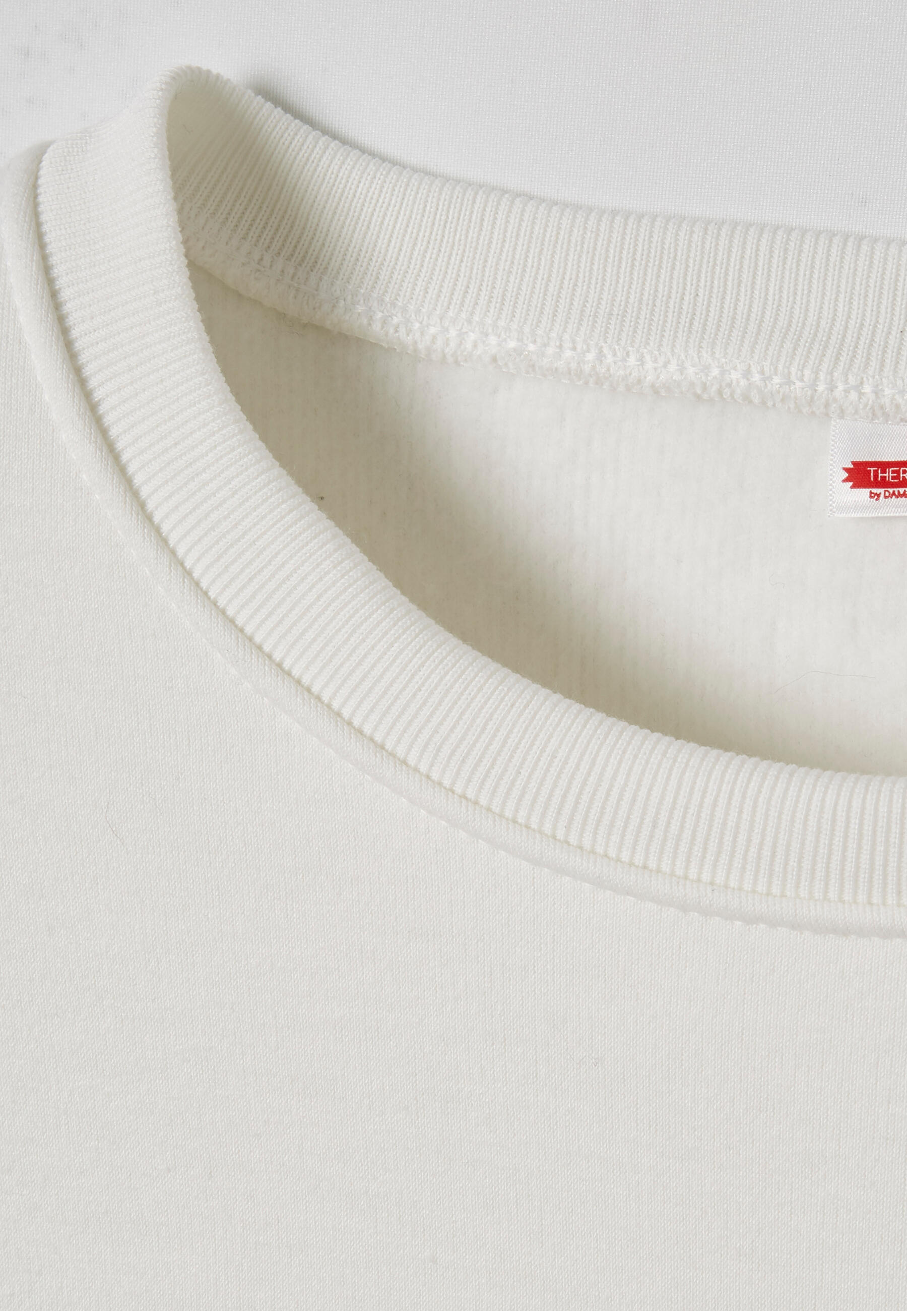 Tee-shirt avec plastron, manches longues - Blanc 2/3