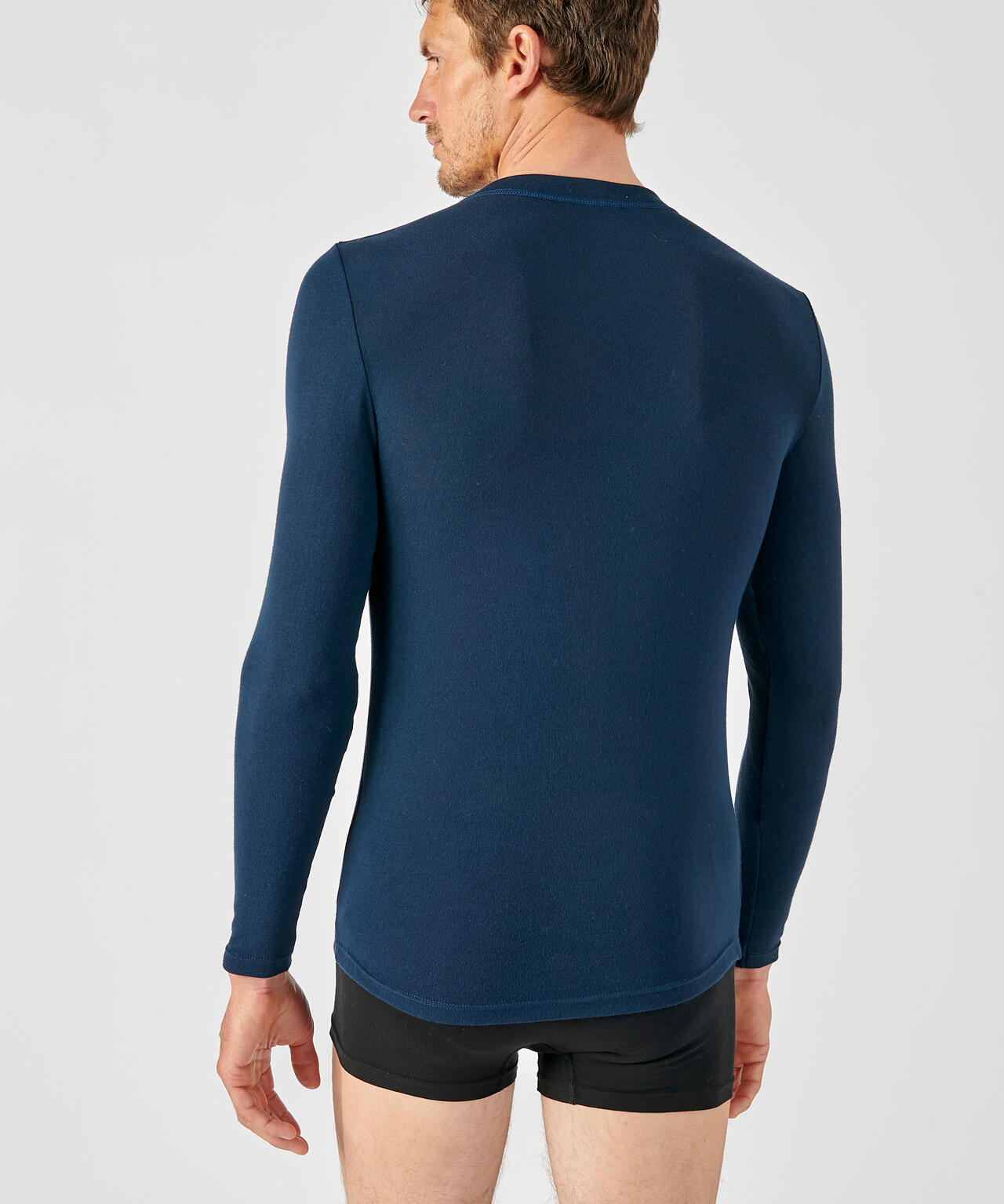 T-shirt manches longues thermique Thermolactyl Sensitive - Bleu 3/5