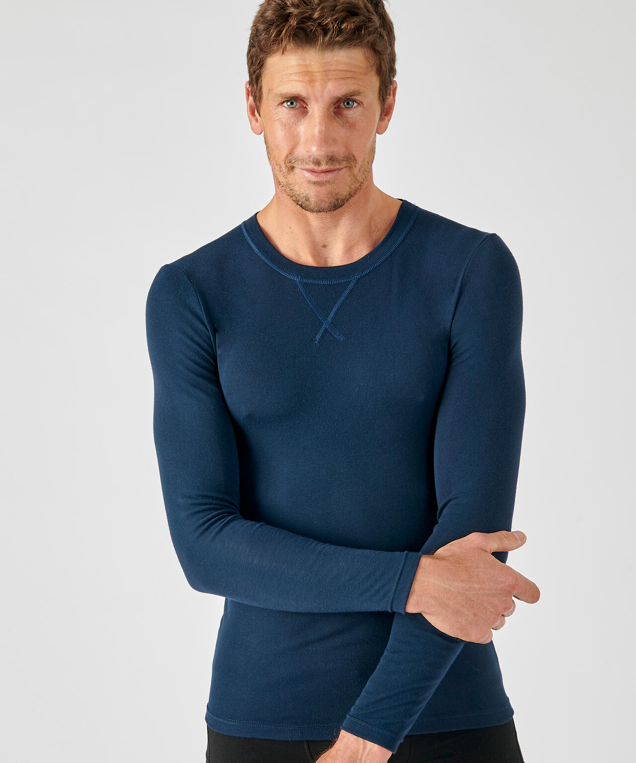 T-shirt manches longues thermique Thermolactyl Sensitive - Bleu 4/5