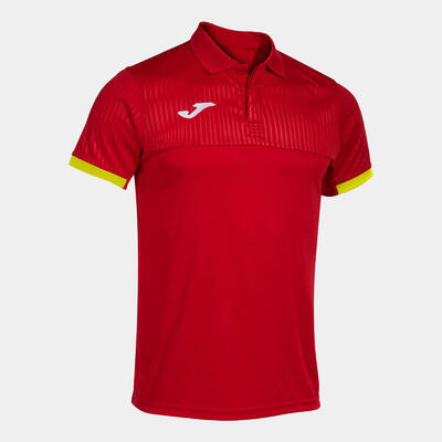 Polo Manga Corta Pádel Hombre Joma Montreal Blanco
