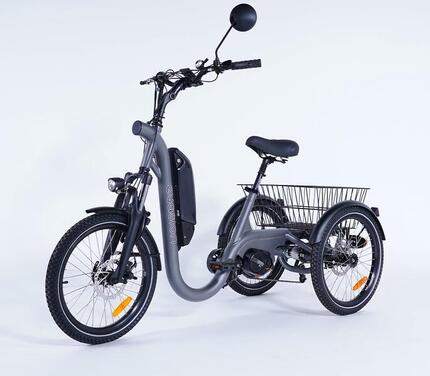 Tricycle adulte électrique EVASION moteur pédalier 95Nm - SEPARABLE