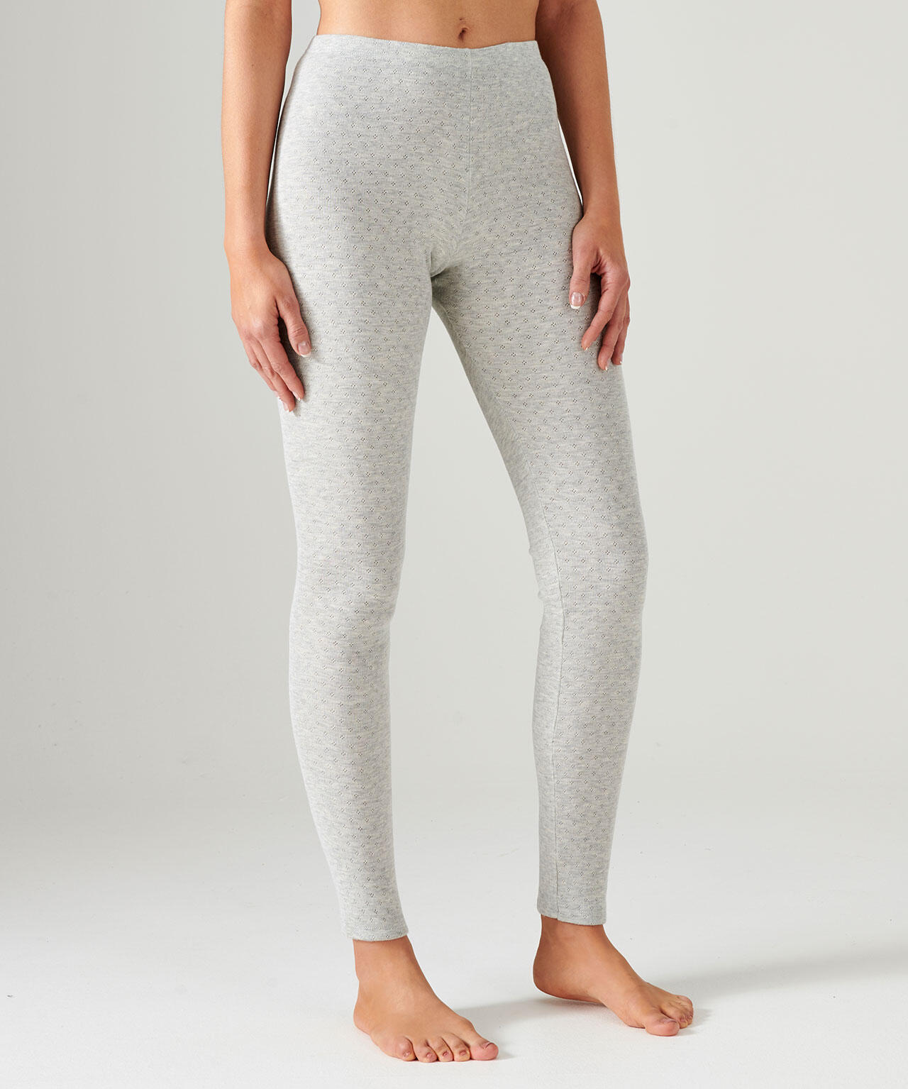 Caleçon maille ajourée thermique Thermolactyl - Gris