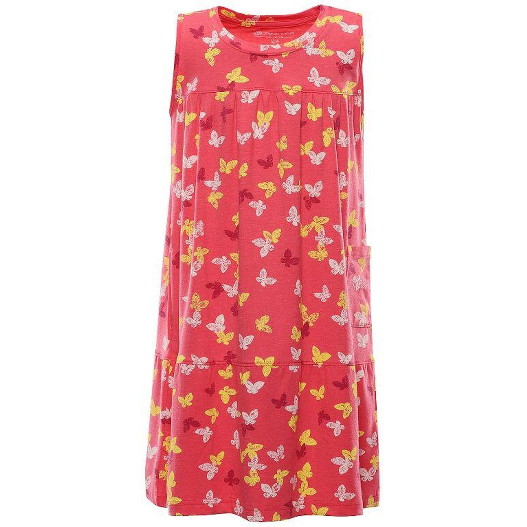 Sukienka Dziecięca Alpine Pro Dareso Rood 140-146 - Letnia Moda