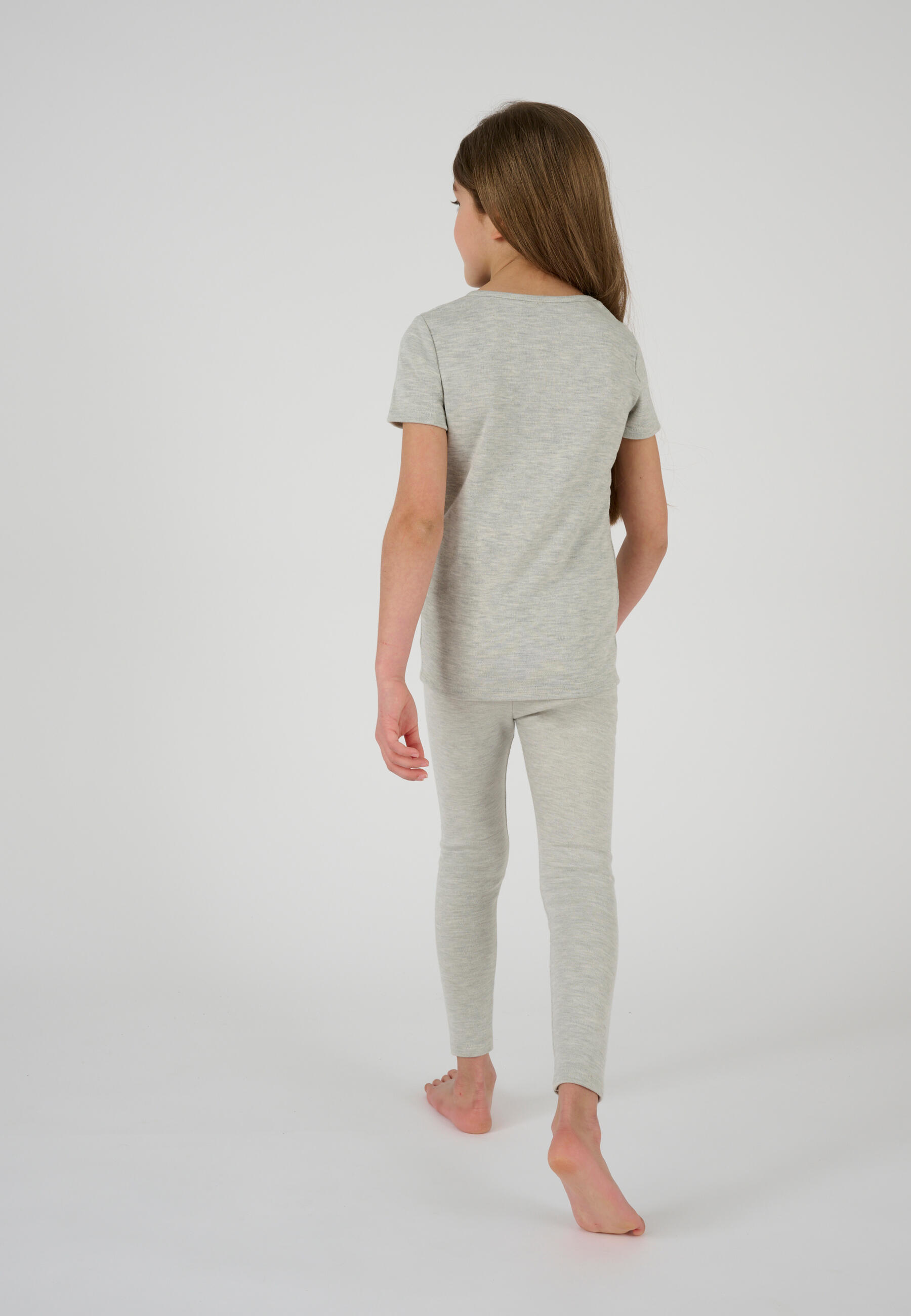 Caleçon mixte thermique Thermolactyl, maille classique - Gris Chiné 3/5